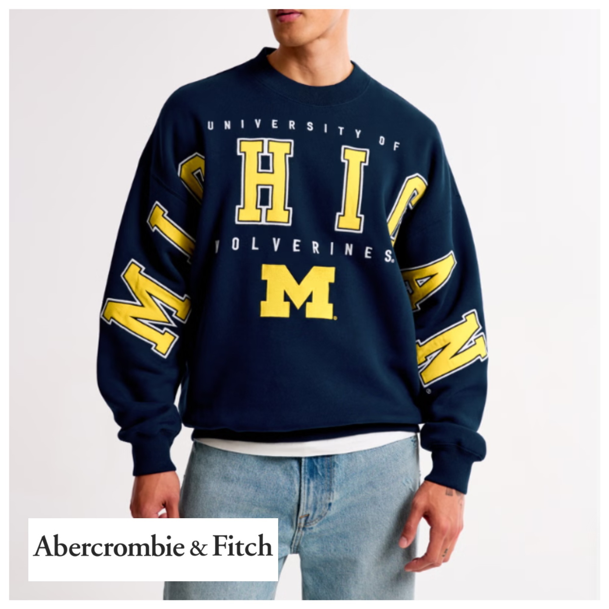 ★Abercrombie & Fitch★ミシガン大学グラフィックスウェット