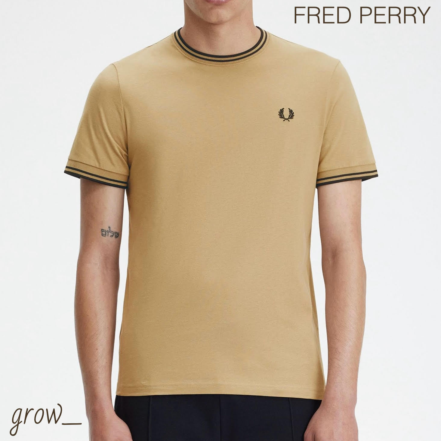 FRED PERRY ツインティップ ジャージー 半袖 Tシャツ 送関込