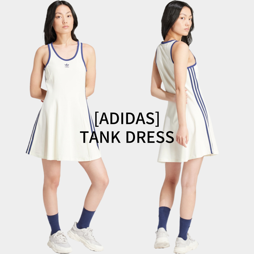 [ADIDAS] タンクトップ ワンピース ホワイト