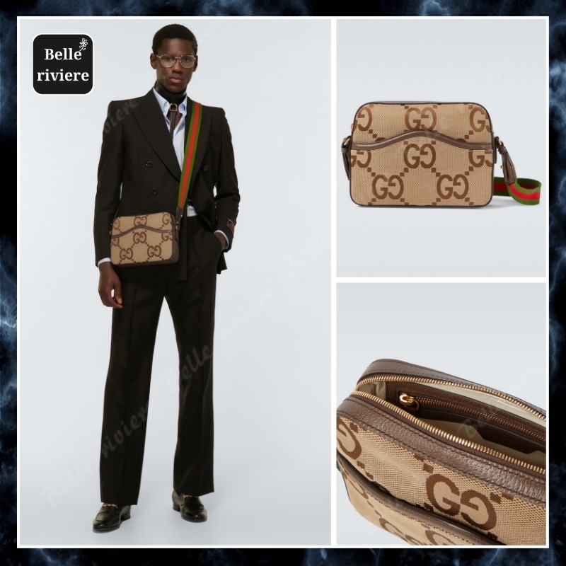 24PF new/GUCCI ジャンボGGメッセンジャーバッグ Bag Beige