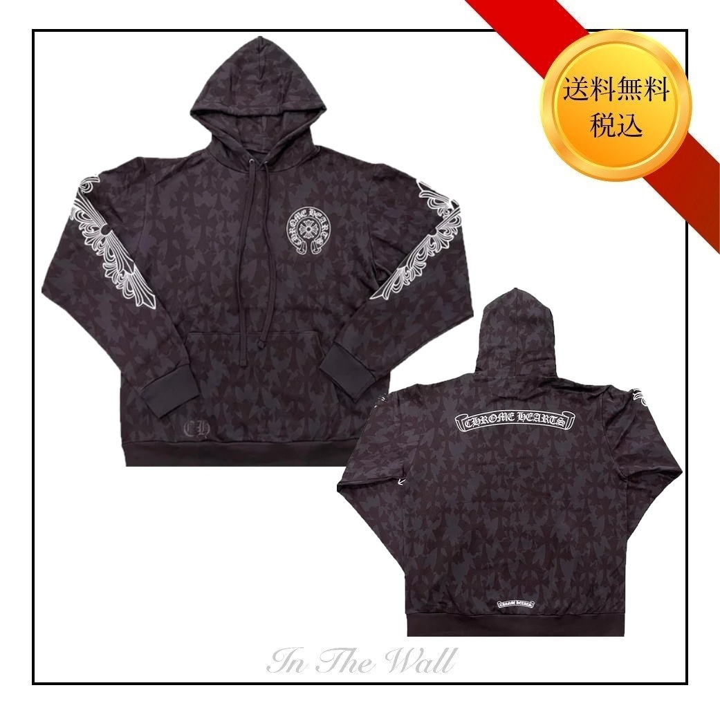 残少★送料無料【Chrome Hearts】オールオーバー パーカー