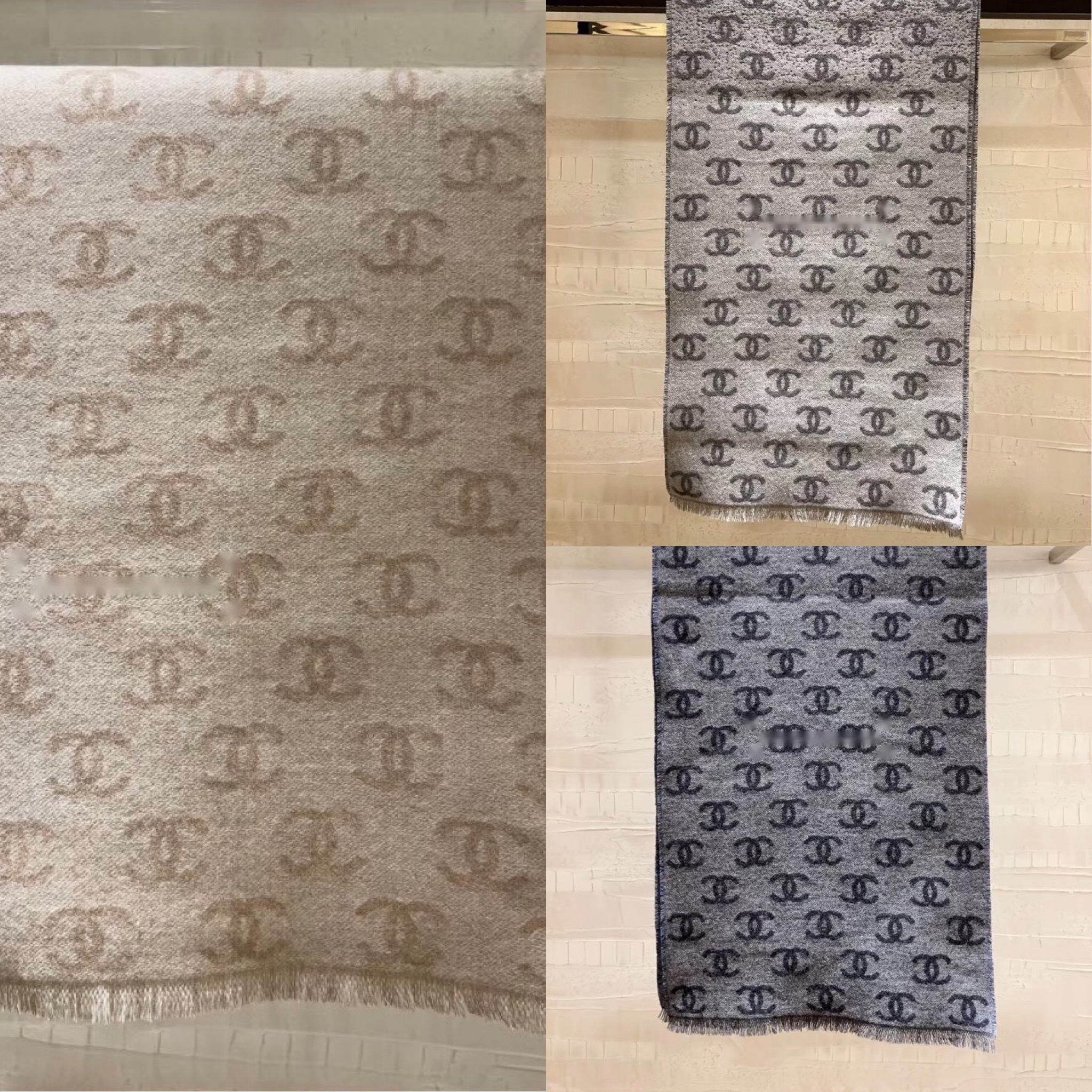大人気だったベーシックCC柄が復活！CHANEL カシミヤマフラー