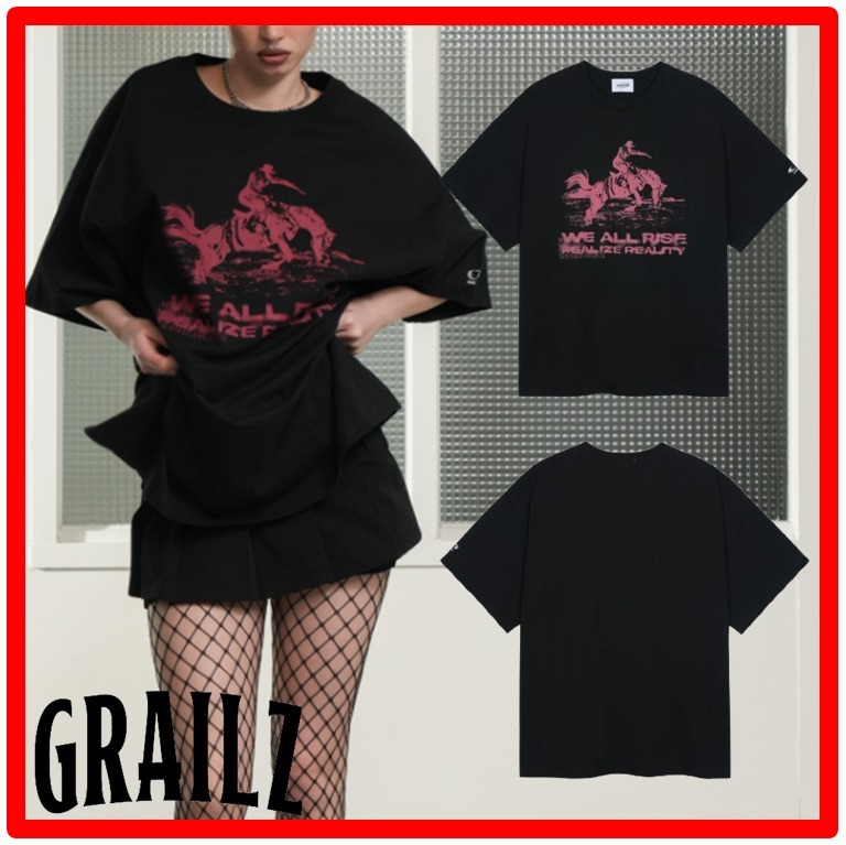 ★韓国の人気★【GRAILZ】★FORWARD HORSE T-SHIRTS★