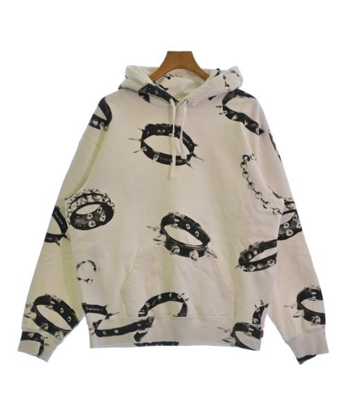Supreme シュプリーム パーカー 白x黒(総柄) M 3303324E0666