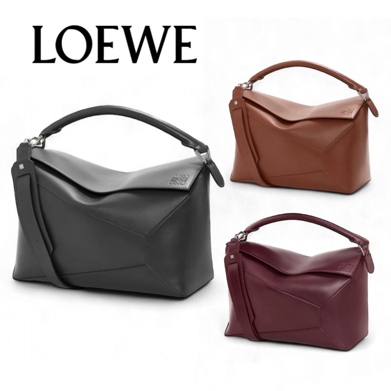 ☆LOEWE☆ロエベ カーフスキン製のラージ パズル バッグ