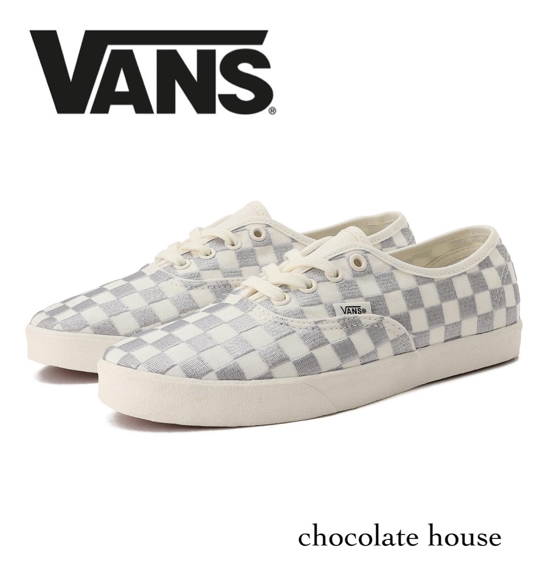 VANS◆ヴァンズ Authentic Lowpro VN000D047VF EMBROIDERED CHE