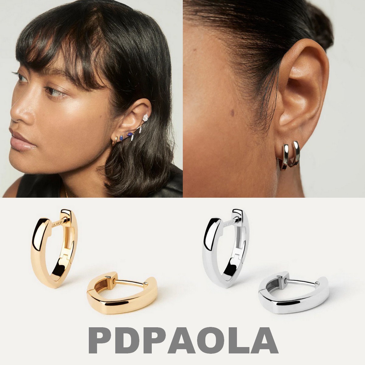 【SALE】日本未入荷◆PDPAOLA チャンキーフープピアス◆全２色