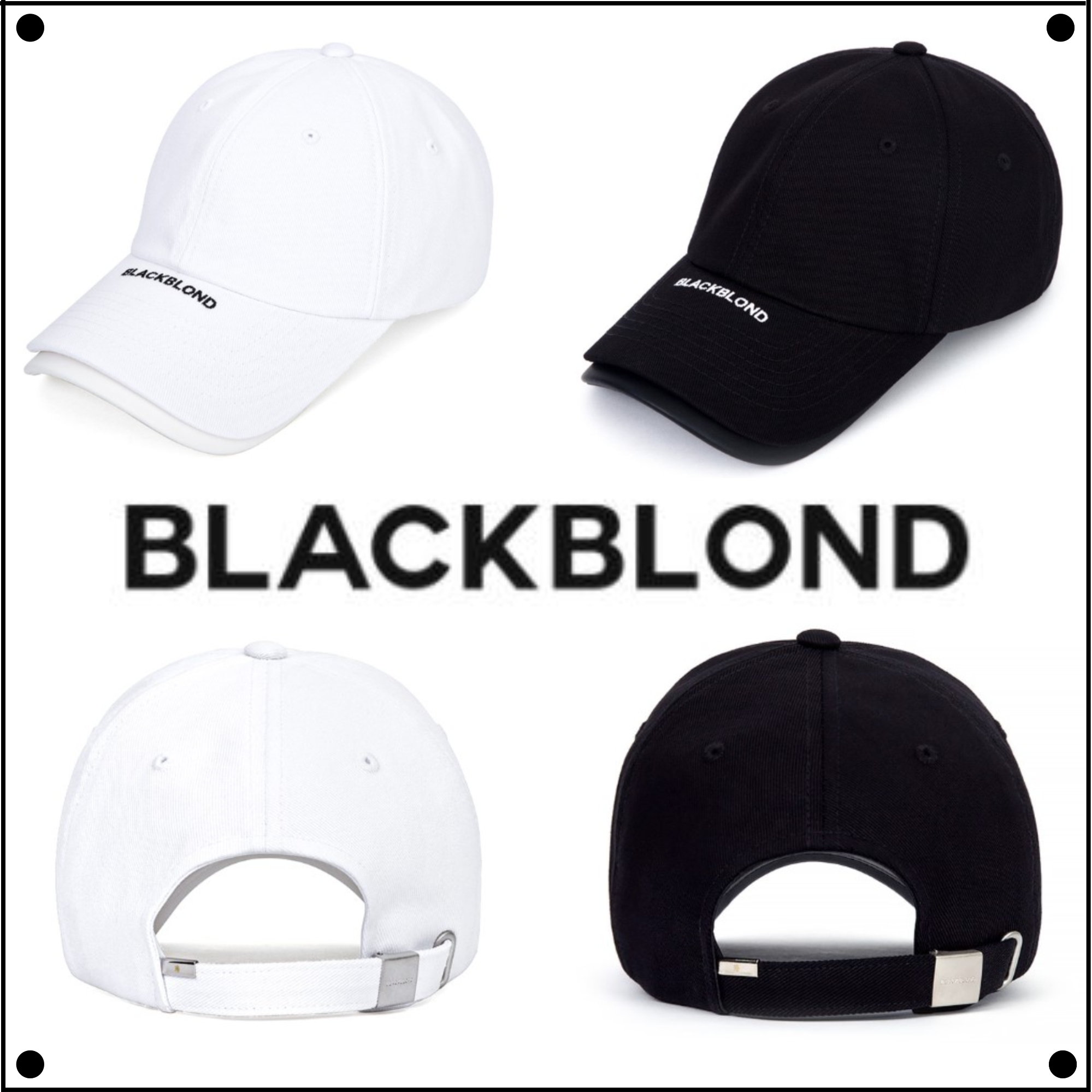 BLACKBLONDのBBD Classic Logo Double Visor Cap 全2色