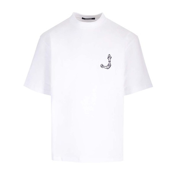 ジャックムス フィッシュロゴTシャツ ホワイト