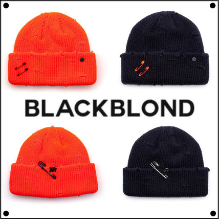 ニットキャップ・ビーニー BLACKBLOND Bibbidi tweed cap black 1811CP004BK BLACKBLOND(ブラックブロンド) ニットキャップ・ビーニー(メンズ