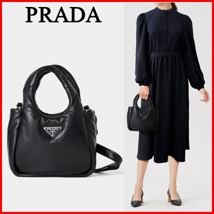 ☆PRADA☆ ソフト パデッド ナッパレザー ミニハンドバッグ
