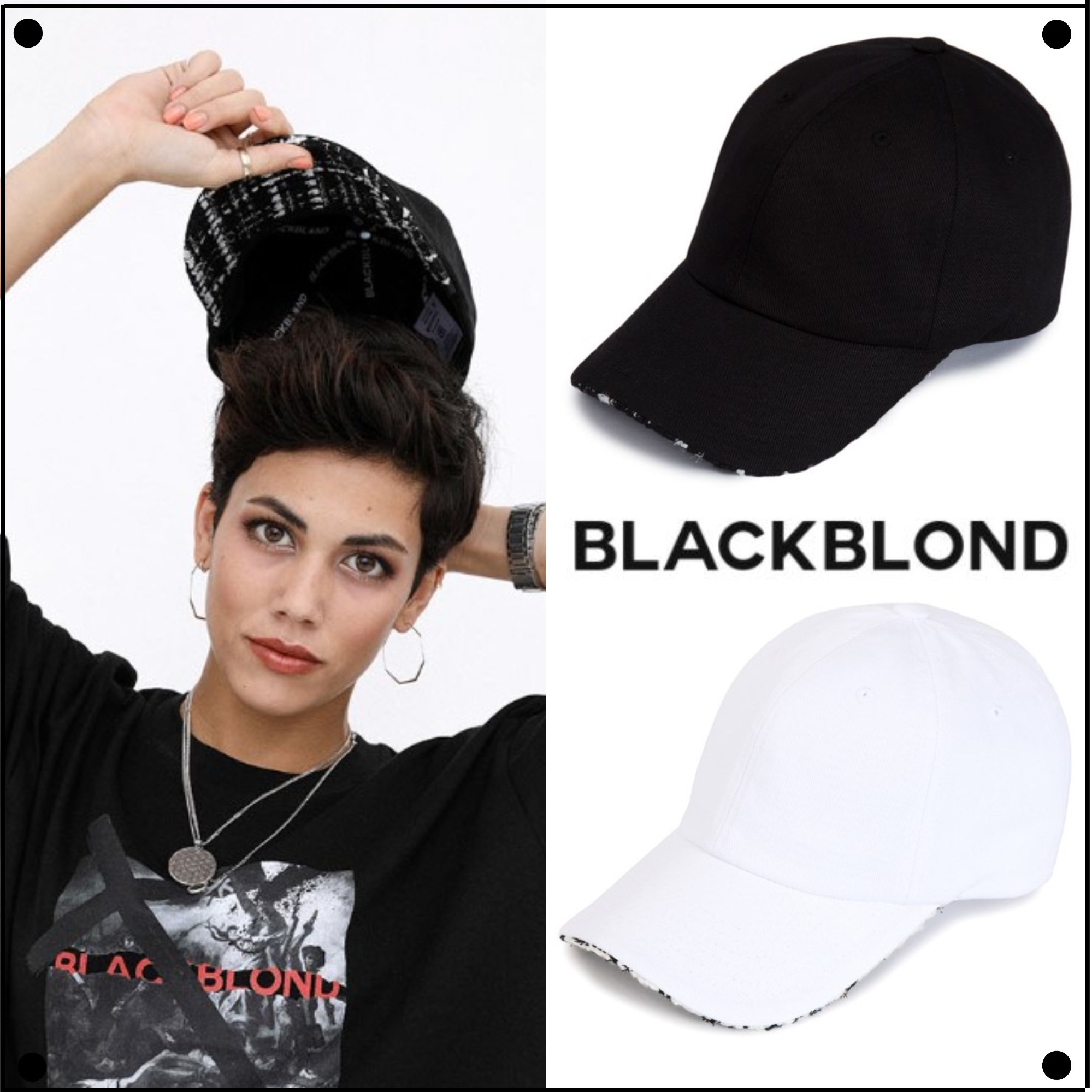 BLACKBLONDのBBD Tweed Cap 全2色