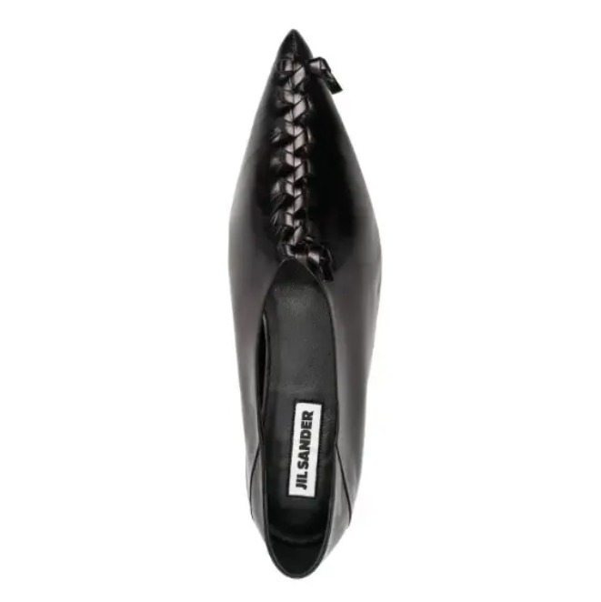 ★JIL SANDER直営店★メタリックレザーフラットバレリーナ JIL SANDER ジルサンダー バレエシューズ BALLERINA バレリーナ