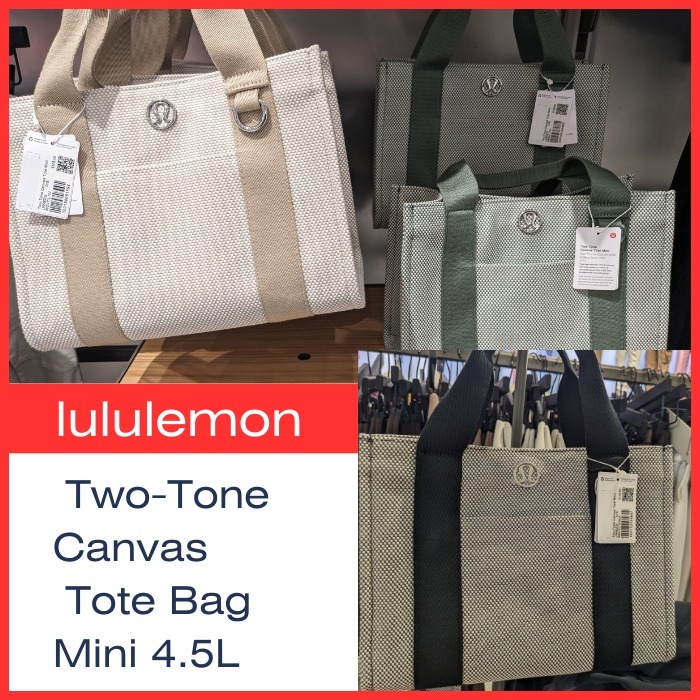 人気【lululemon】2トーンキャンバストートバッグ 4.5L★送料込
