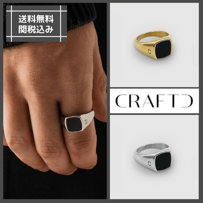 CRAFTD London クラフトロンドン 指輪 SQUARED STONE RING CRAFTD London クラフトロンドン 指輪 SQUARED STONE RING