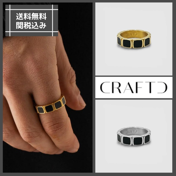 日本未入荷◆CRAFTD London◆Stone Band Ring