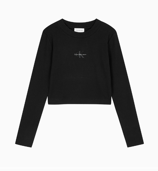 [CK JEANS] Monogrammed Baby Long Sleeved T-shirt ★人気★ CK JEANS] Monogrammed Baby Long Sleeved T-shirt ☆人気
