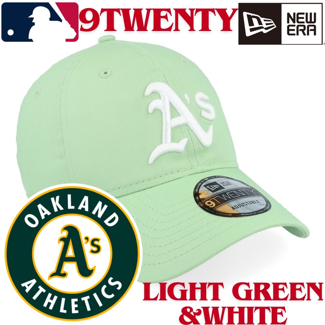 【海外限定】NEW ERA 9TWENTY Oakland Athletics Light Green