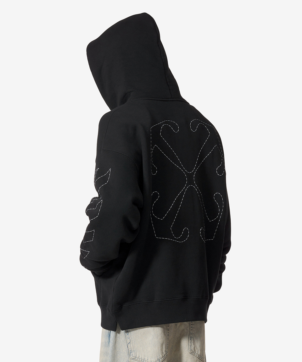 《OFF-WHITE》 ステッチ アロー スケート フード