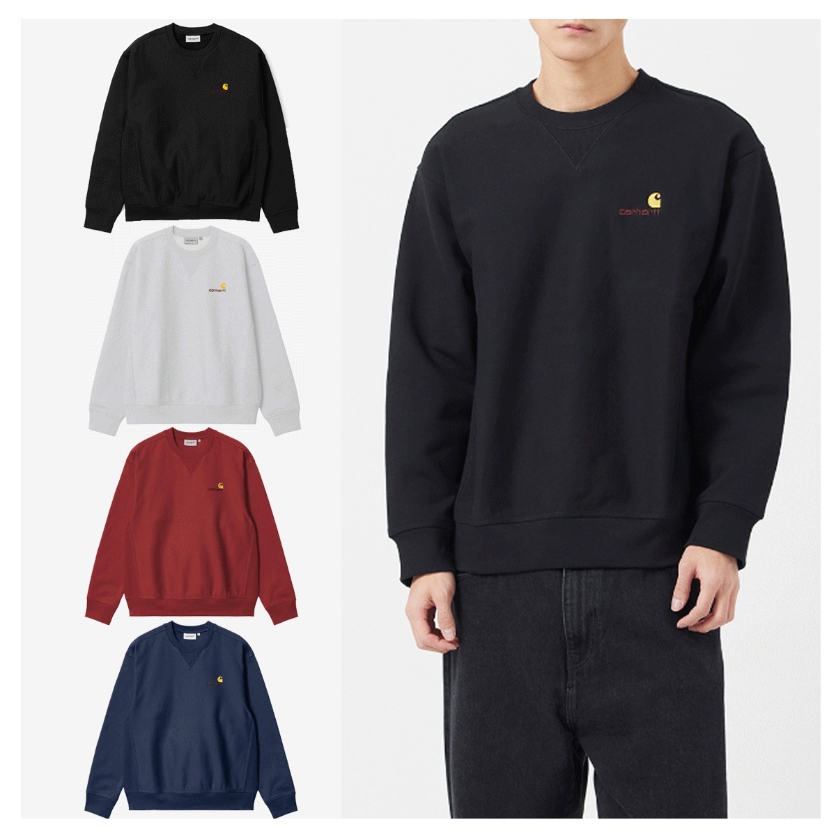 スウェット・トレーナー CARHARTT AMERICAN SCRIPT SWEATSHIRT 4FK1324