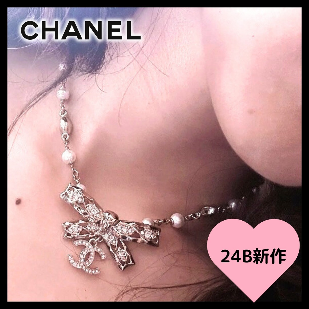 【24B◆主役級ネックレス♪】CHANEL リボン チョーカー