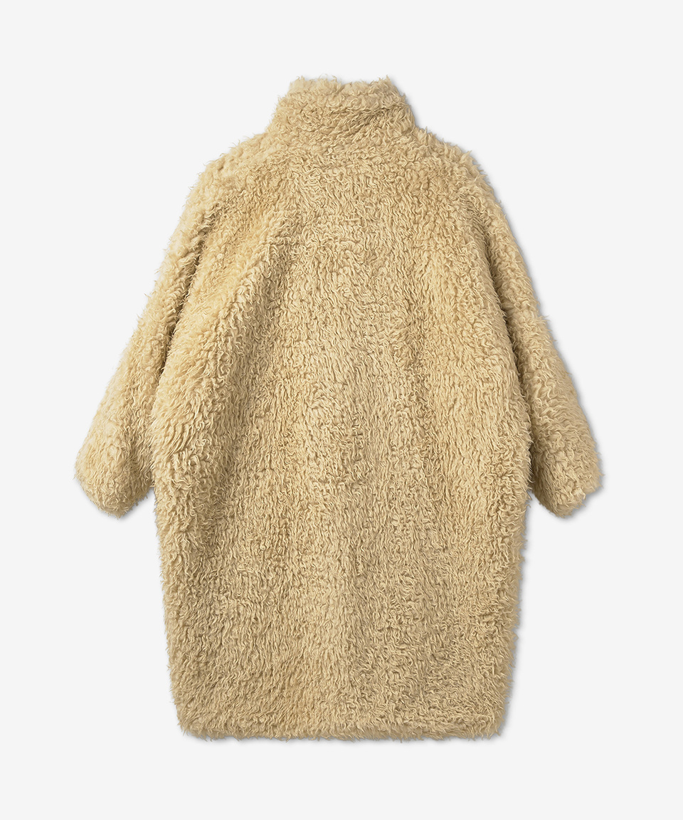 《MM6》 S52AA0158 S25601 212 OVER SIZE DOUBLE FUR COAT