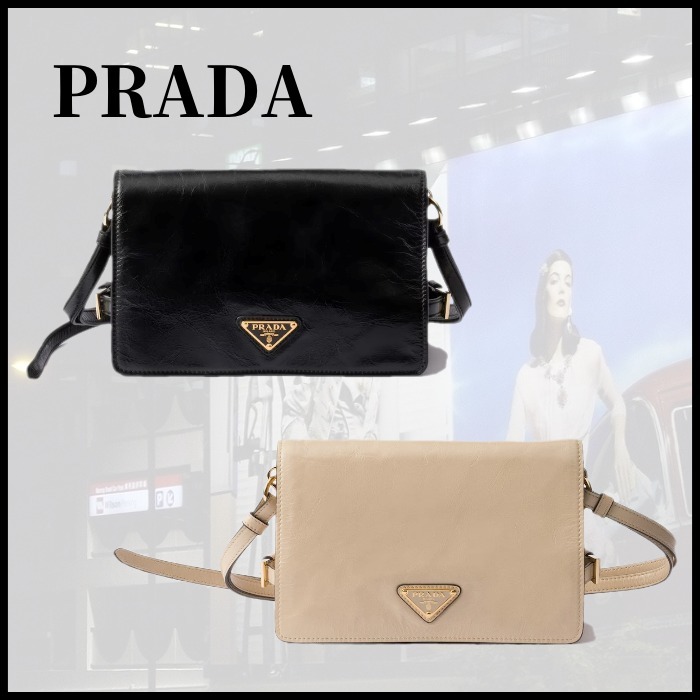 ■PRADA プラダ レザー ショルダーバッグ
