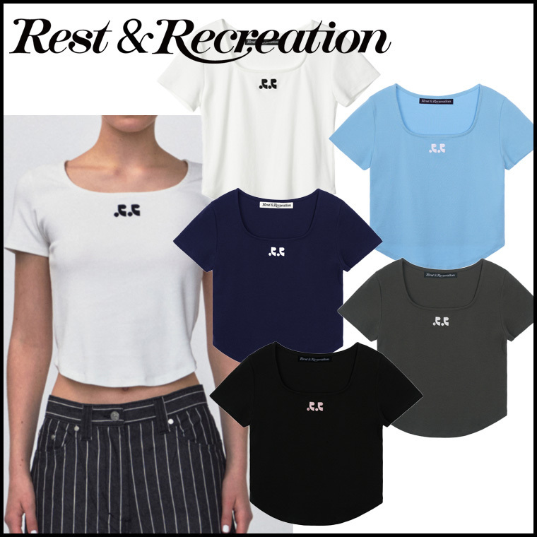 【Rest & Recreation】RR SQUARE NECK TOP t-shirt 5色