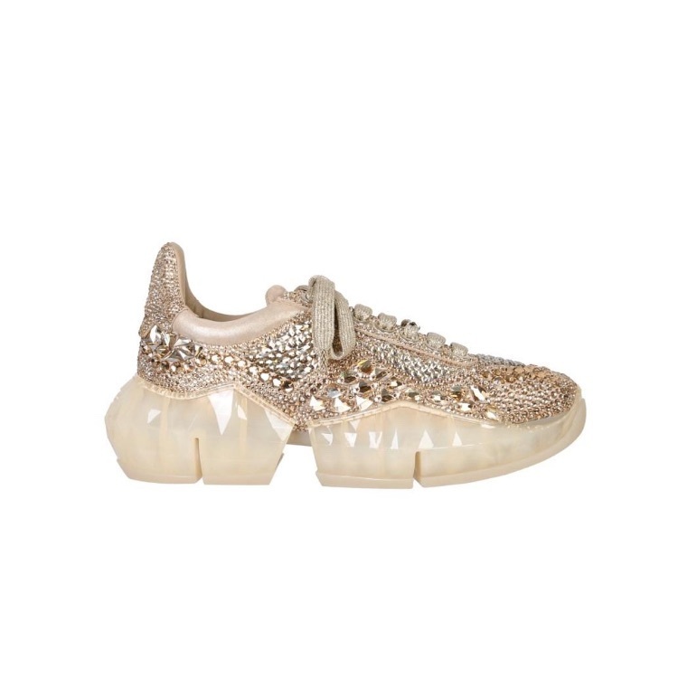 【JIMMY CHOO】Diamond/M - Gold Mix スニーカー★関税送料込み