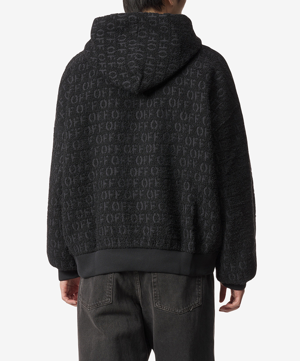 《OFF-WHITE》 LOGO BOUCLE HOODIE