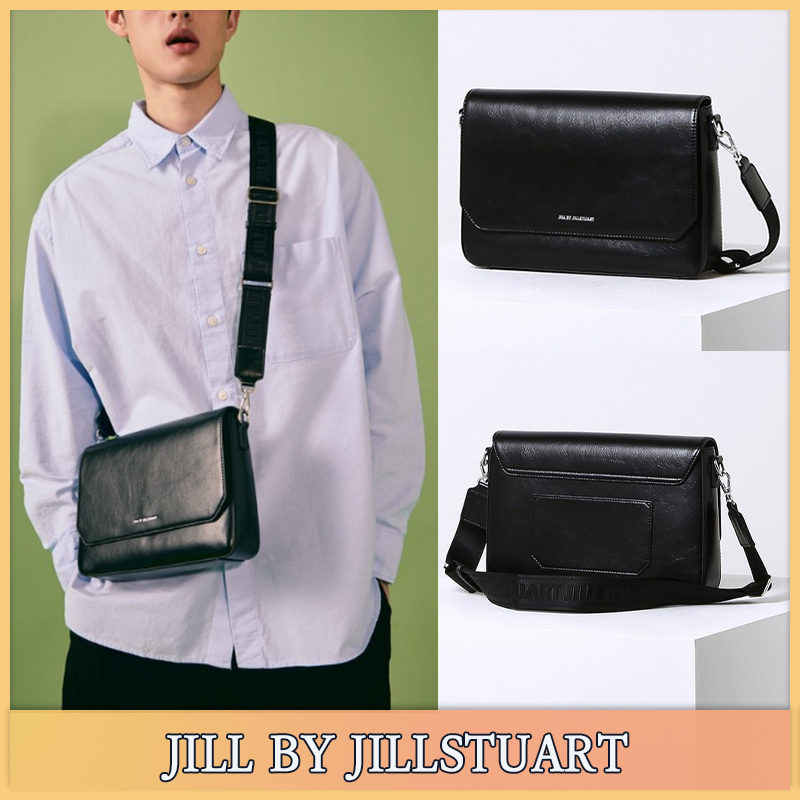 【JILLSTUART】関税込★ブラックロゴ ウェビングM クロスバッグ