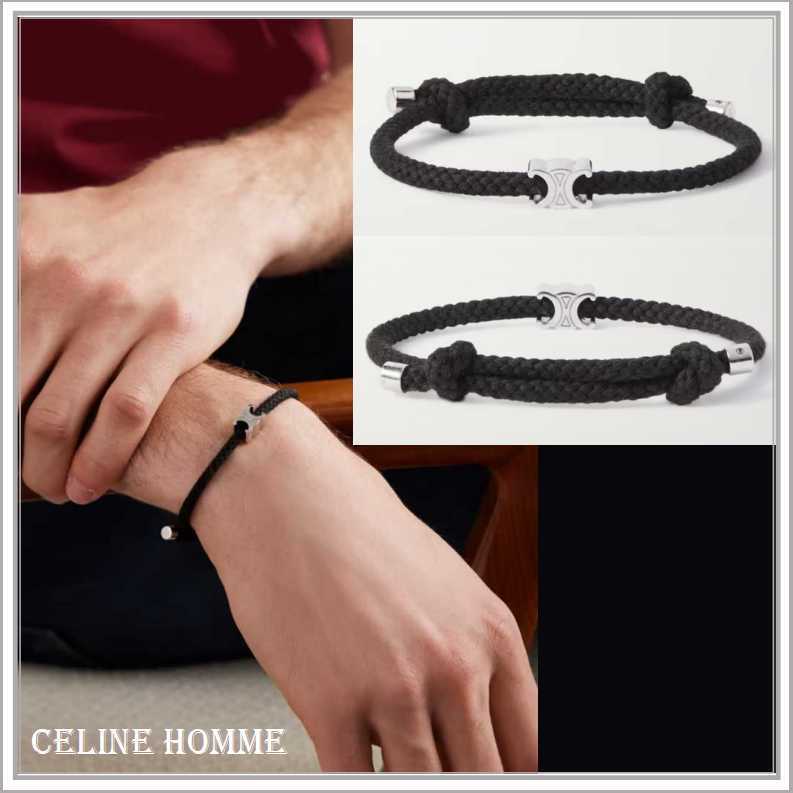 【関税込】◆CELINE セリーヌ◆トリオンフ コード ブレスレット