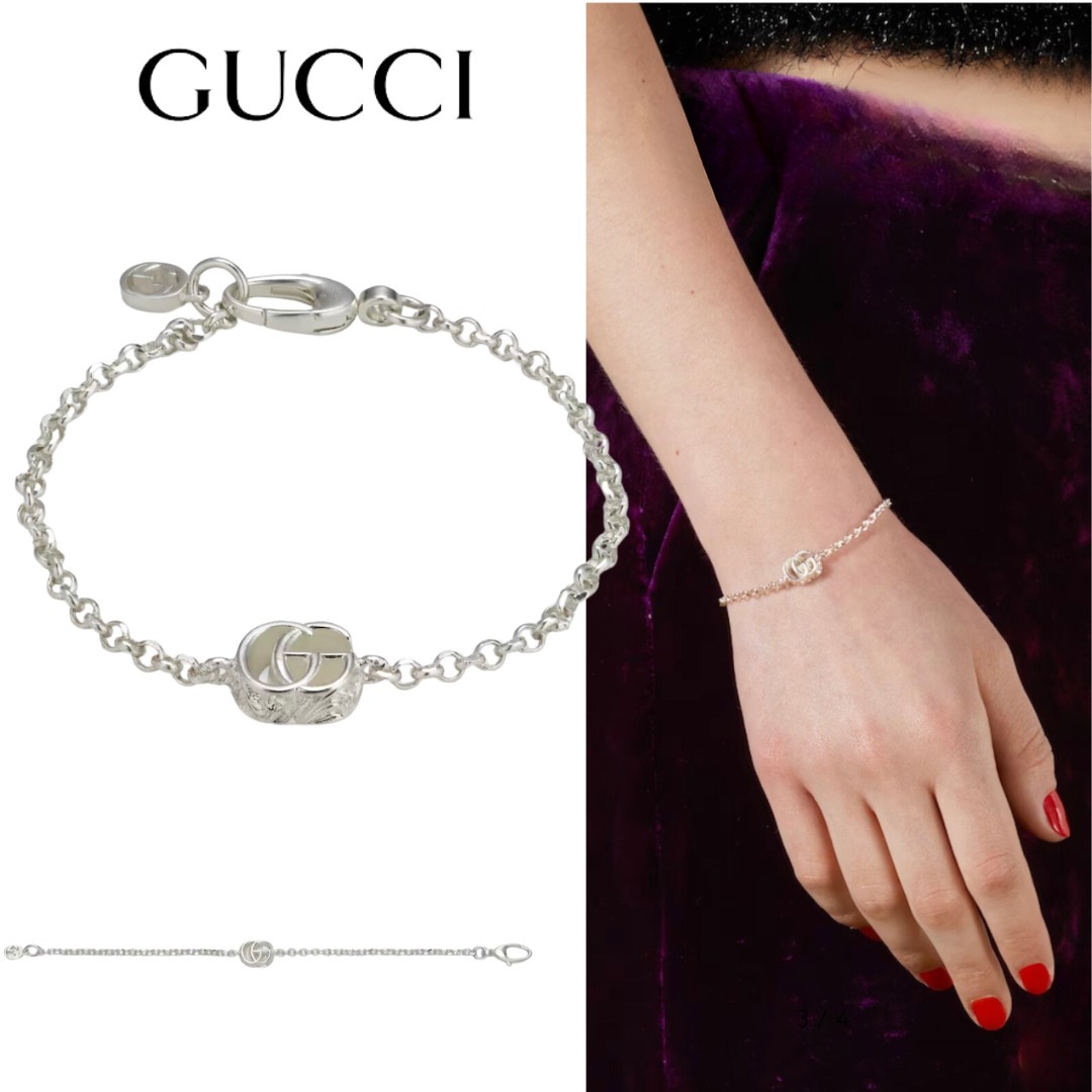 ＜GUCCI＞ダブルG ブレスレット