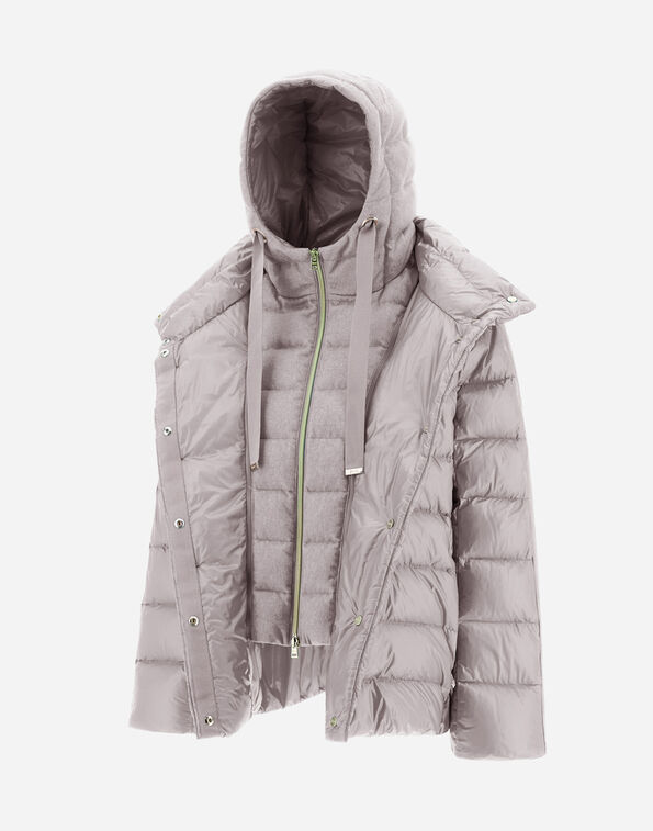 《送料無料》 HERNO NYLON ULTRALIGHT AND SILK CASHMERE CAPE