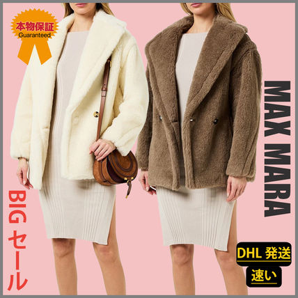 DT☆MaxＭara 入手困難☆ エステラ ラペル付きビーバーコート Max Mara マックスマーラ S MAX MARA レディース コート CAPI