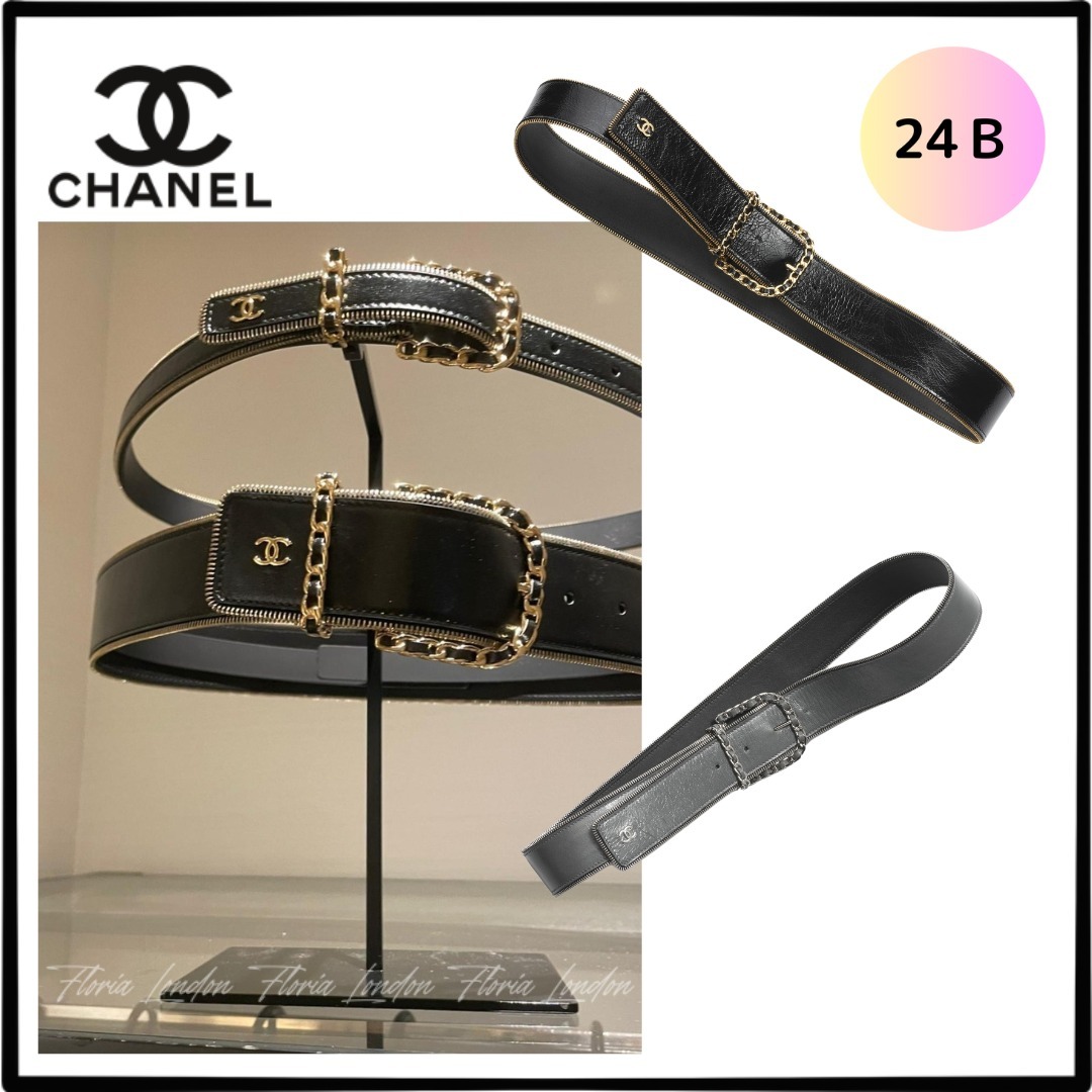 【アクセントに◎】CHANEL ベルト キラッと輝く☆コーデのアクセントに♪】シャネル CC ベルト