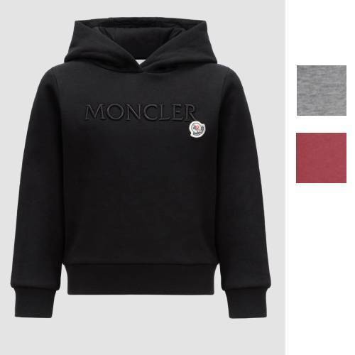 大人もOK【MONCLER】ロゴ入りフーディ12-14Y