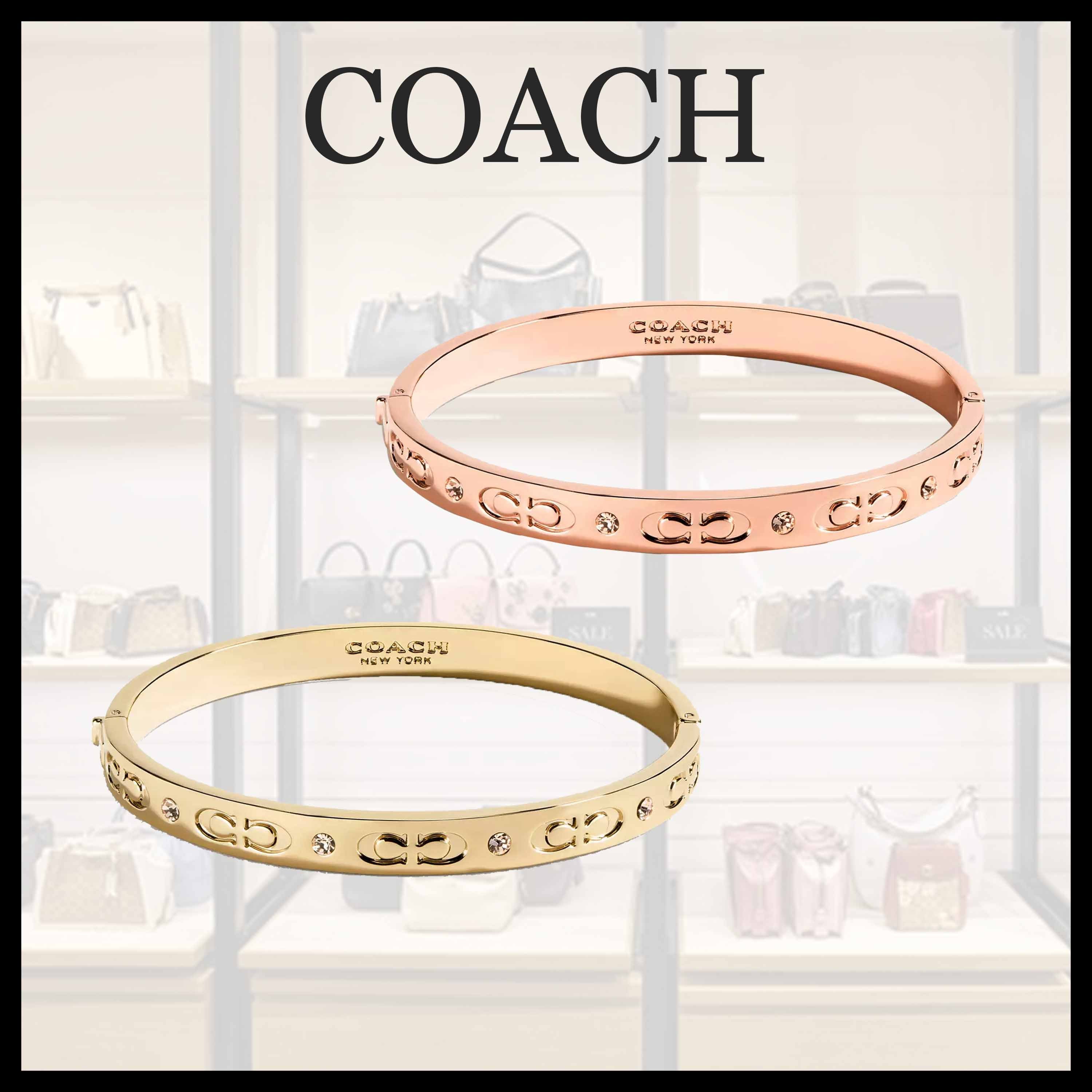 【COACH】シグネチャー ヒンジド バングル