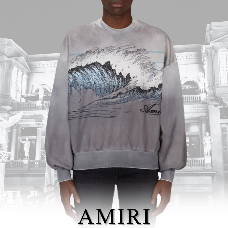 AMIRI アミリ トレーナー ビンテージウェーブ オーバーサイズ