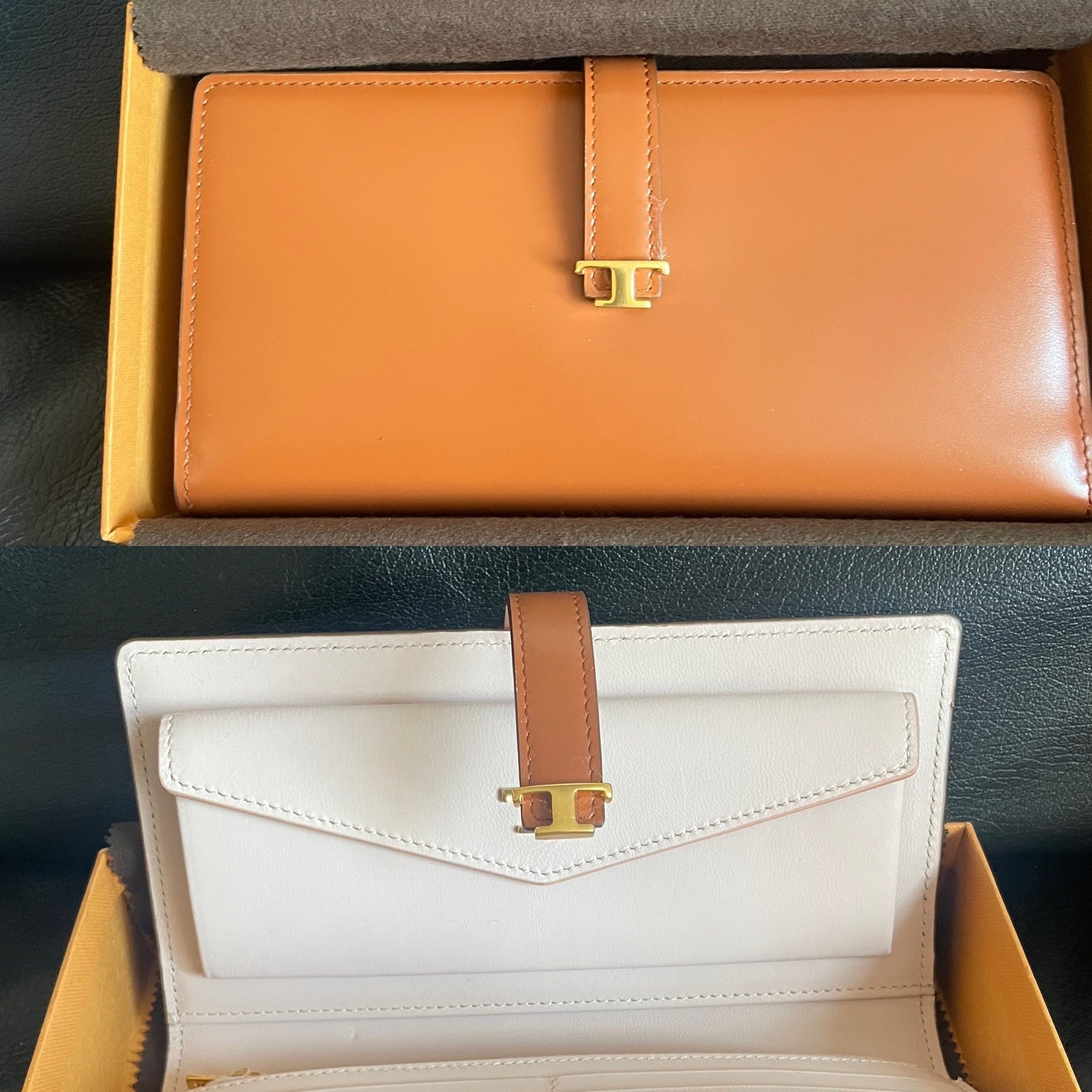 セール！数量限定 TOD'S T Timeless ストラップ 長財布