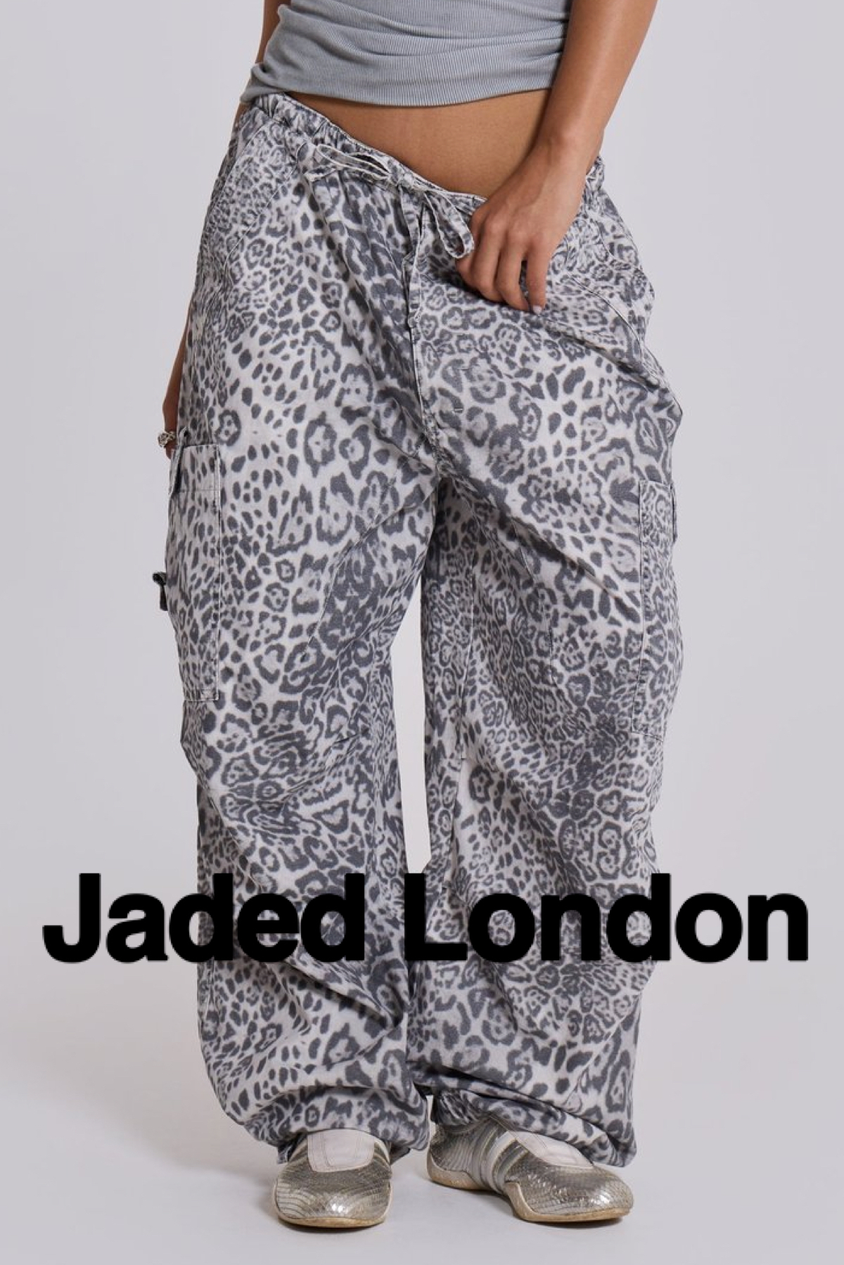 ☆英国発*JADED LONDON*新作*Snow Leopard パラシュートパンツ☆