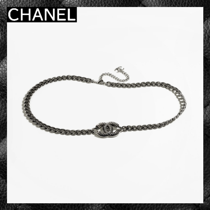 ☆24aw シルバーブラックがカッコいい☆ CHANEL チェーンベルト