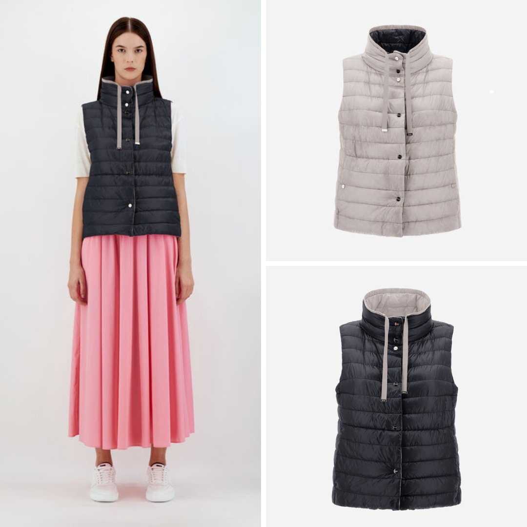 《送料無料》 HERNO REVERSIBLE SLEEVELESS IN NYLON ULTRALIGHT