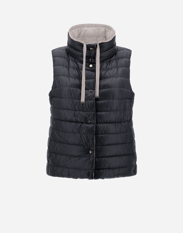 《送料無料》 HERNO REVERSIBLE SLEEVELESS IN NYLON ULTRALIGHT