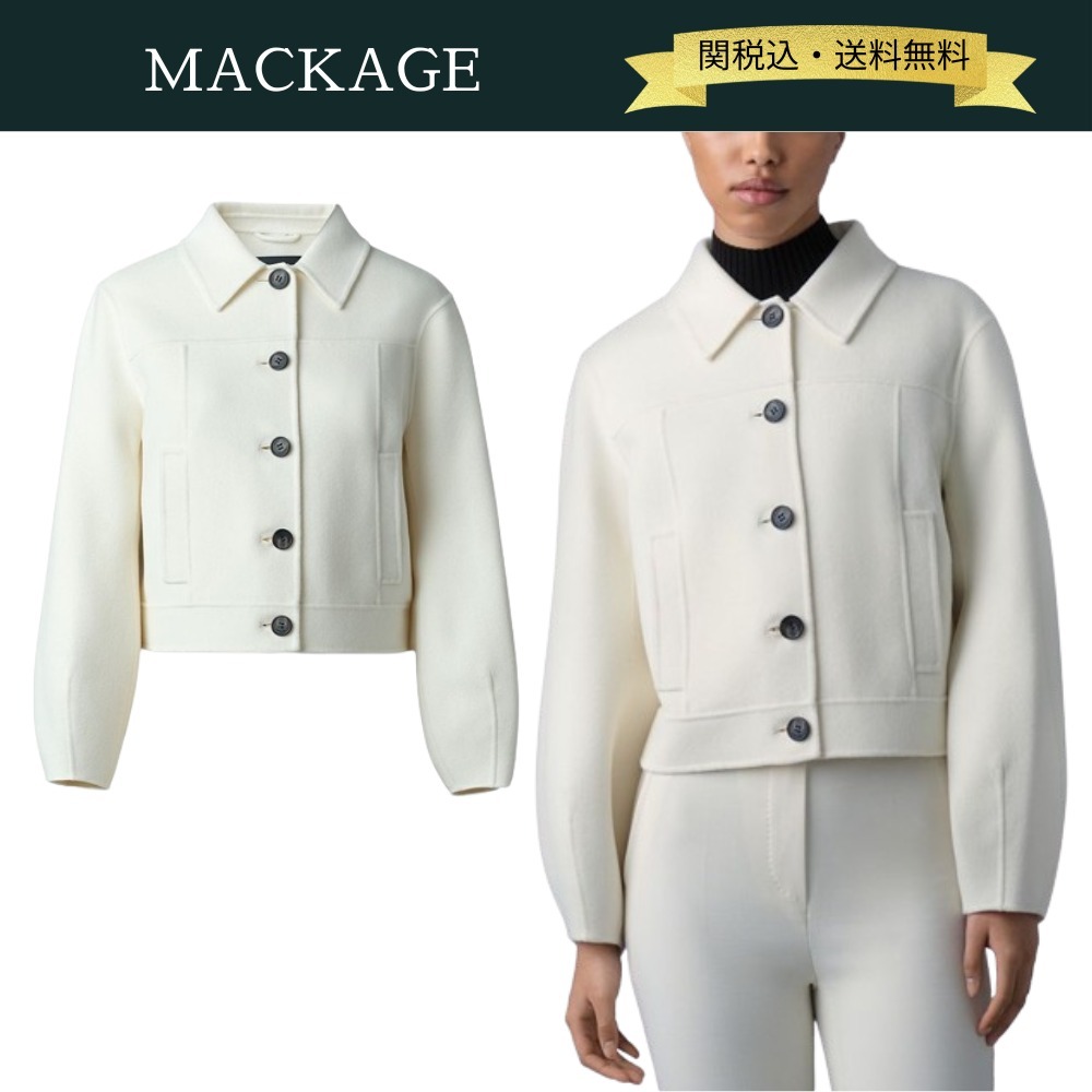 【関税・送料込】MACKAGE ラリ ダブルフェイス ウールジャケット