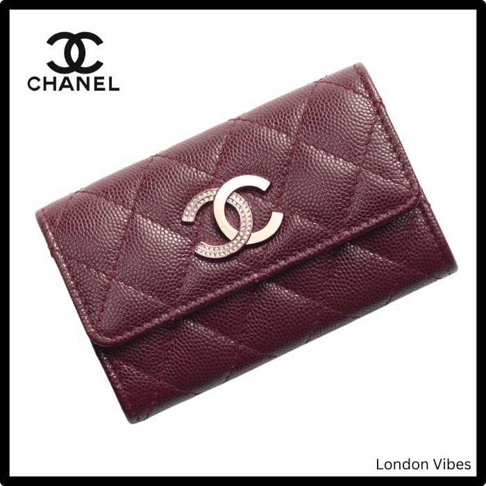 新作 ロゴが可愛い♪ CHANEL フラップ カードケース