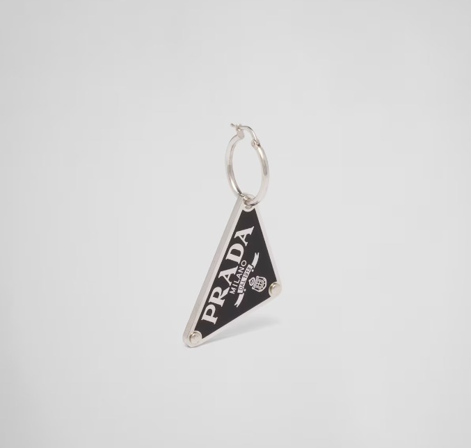 送料無料》 PRADA Prada Symbole pendant left earring