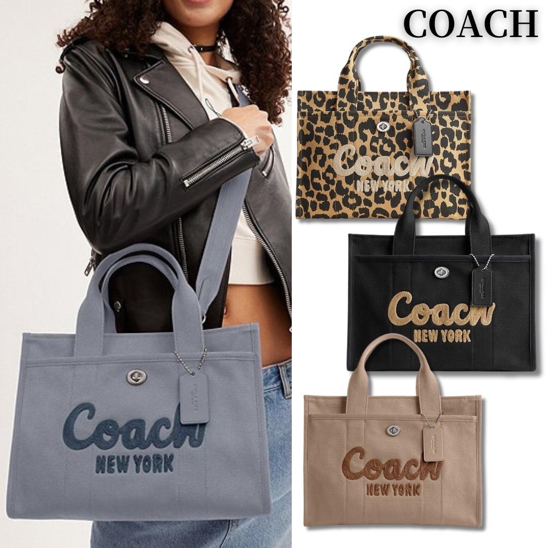 コーデのポイントに☆【COACH】カーゴ トートバッグ（M）