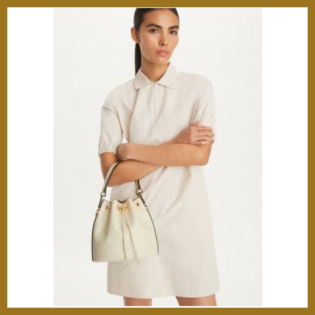 きれいめ♡【TORY BURCH】Tモノグラム バケットバッグ