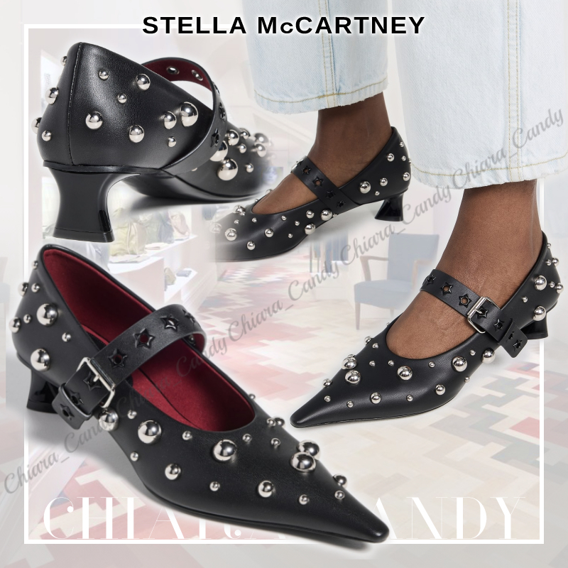 【24AW NEW】Stella McCartney / Elsa スタッズ装飾 パンプス